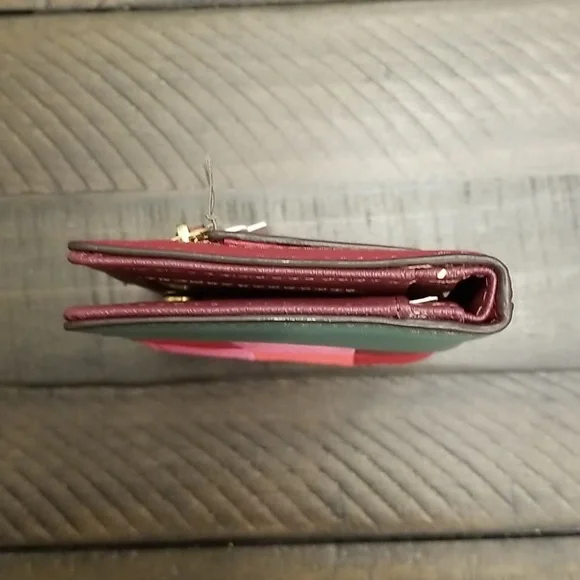 Fossil Emma Mini Wallet RFID Leather Multicolor Patchwork - Picture 12 of 15